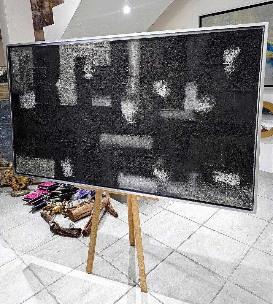 Abstracto black silver