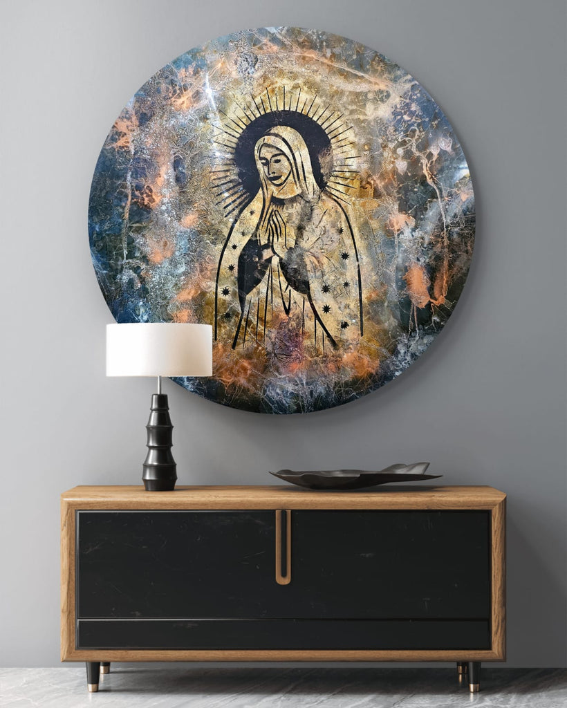 Virgen de Guadalupe sobre Cristal II