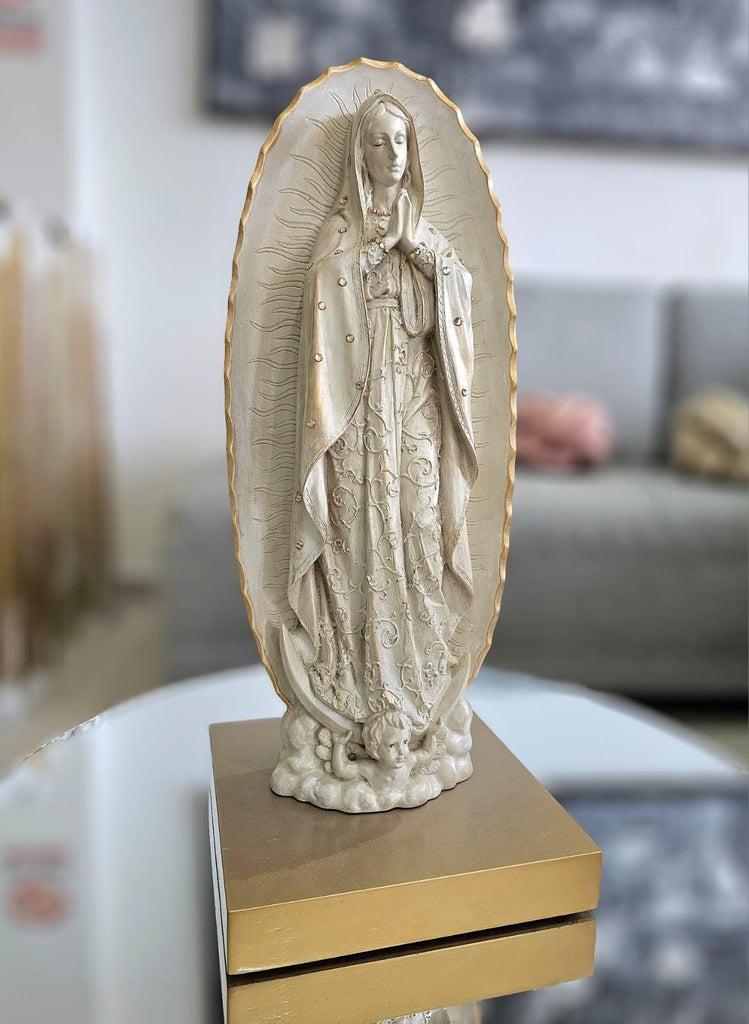 Virgen de Guadalupe tono marfil