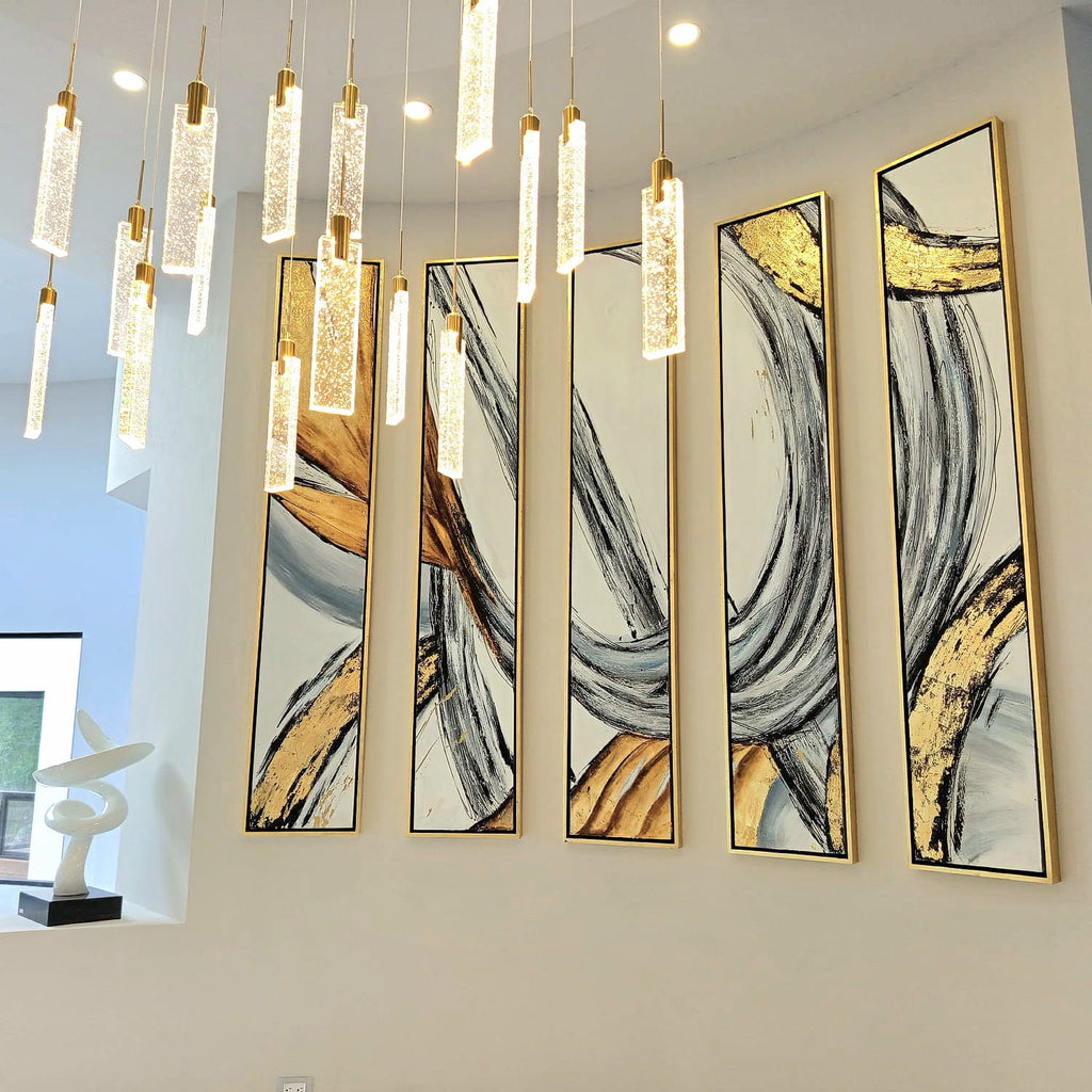 Abstracto Secuencia 5 obras GRANDES