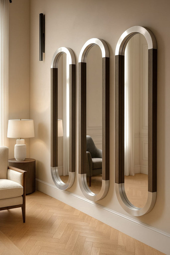 Juego de Espejos Arcos Plata