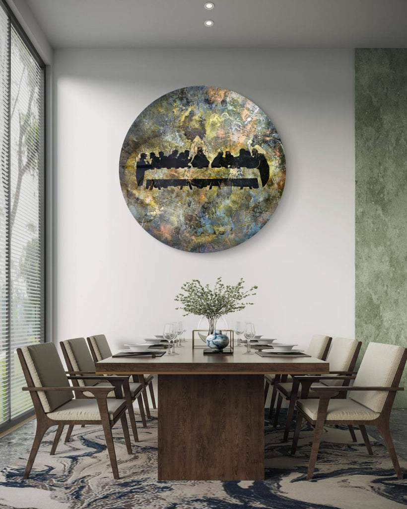 Santa Cena sobre Cristal