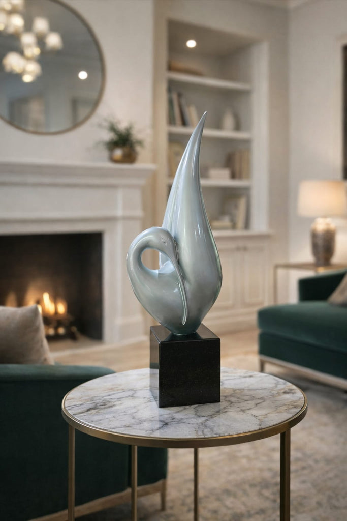 Escultura Cisne plata