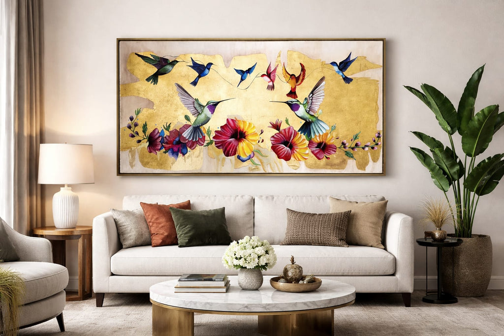 Colibríes en armonía
