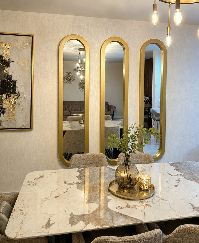 Modelo Aura Dorado 3 piezas