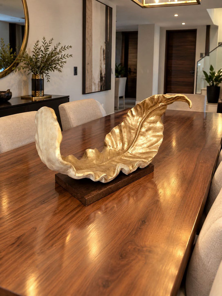 Charola / centro de mesa pluma base Banak