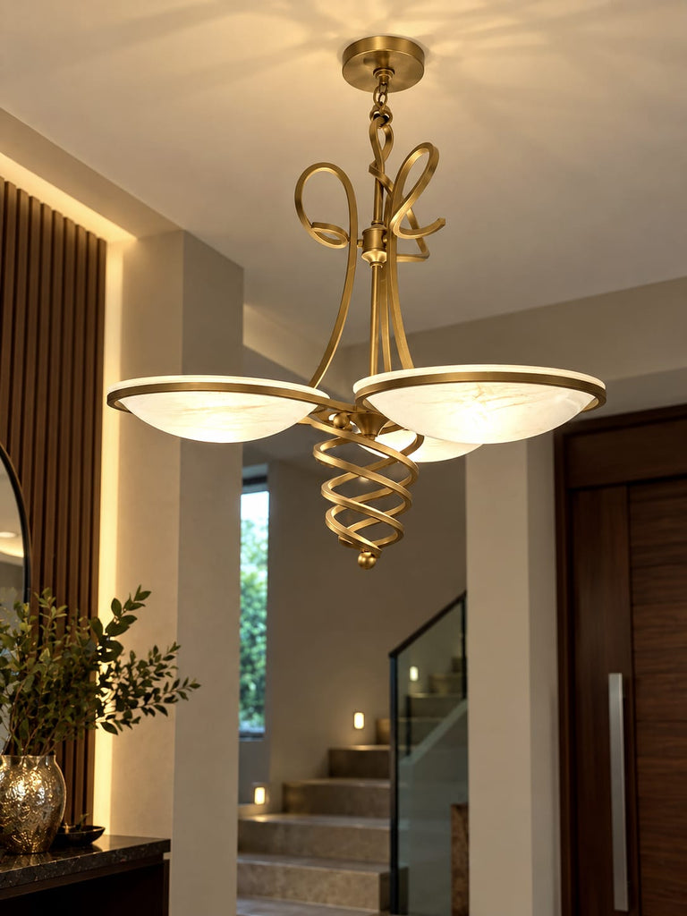 Candil Espiral Dorado