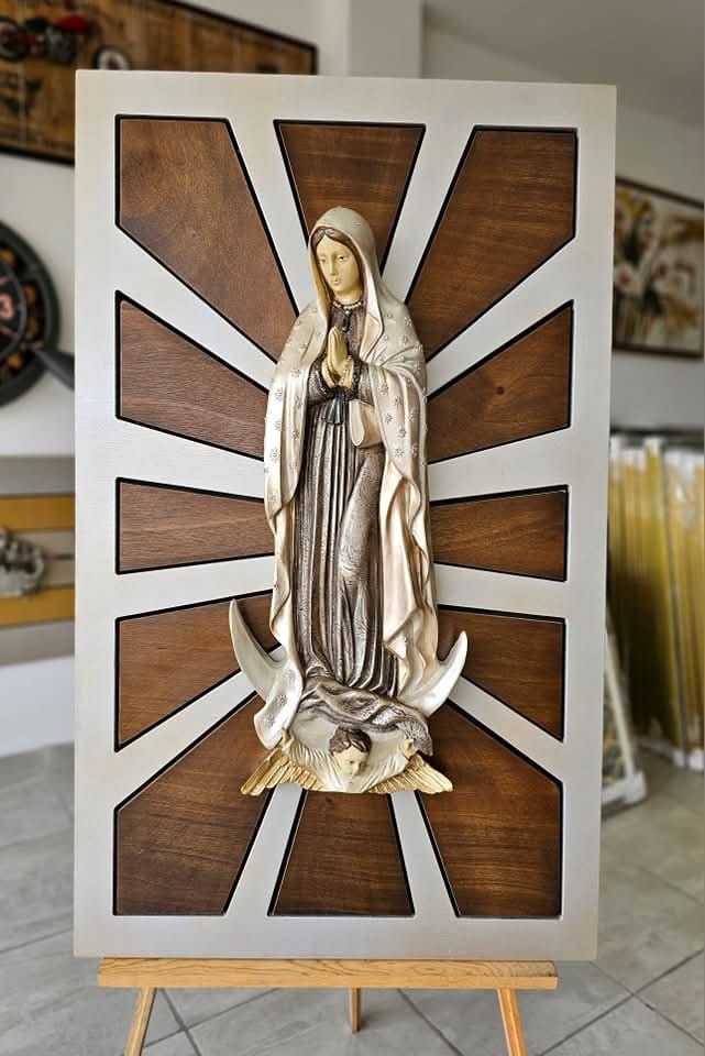 Virgen de Guadalupe cuadro/escultura