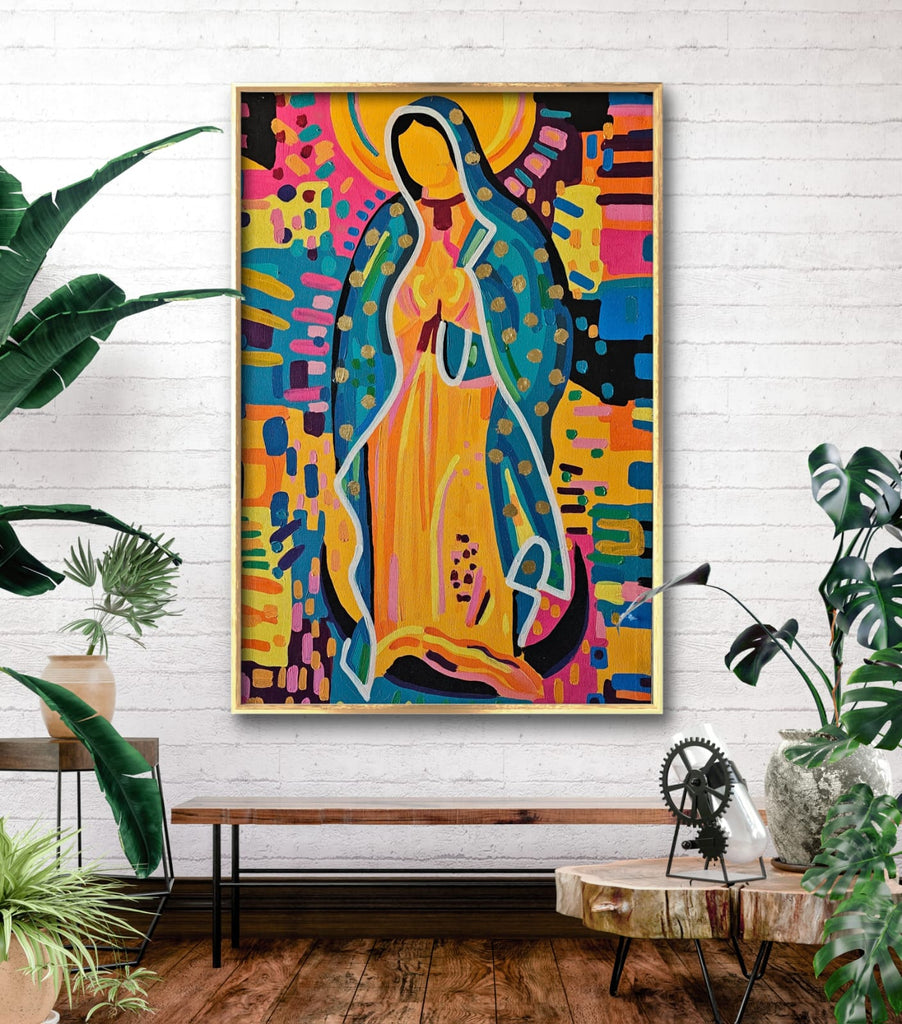 Virgen de Guadalupe colorida