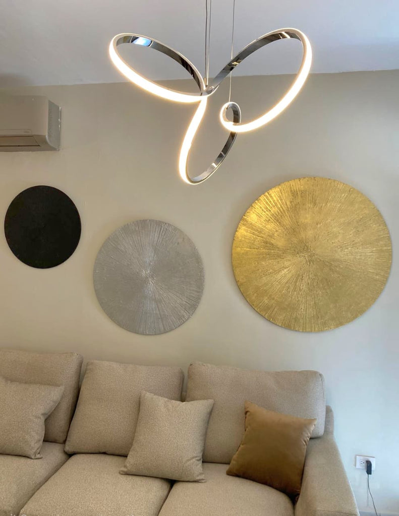Set decorativo 3 piezas (Dorado, plata y negro)