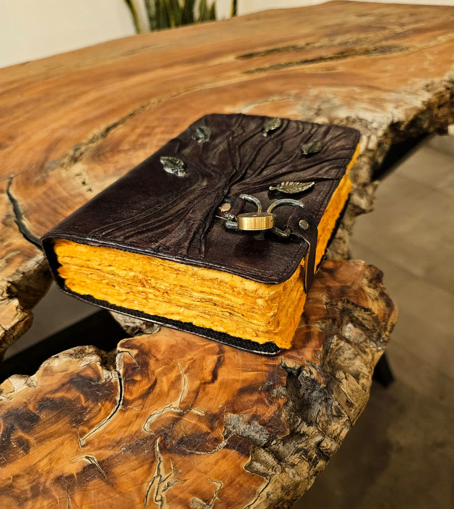Libreta Vintage Árbol Candado