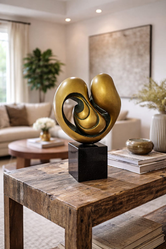 Escultura Corazón abstracto