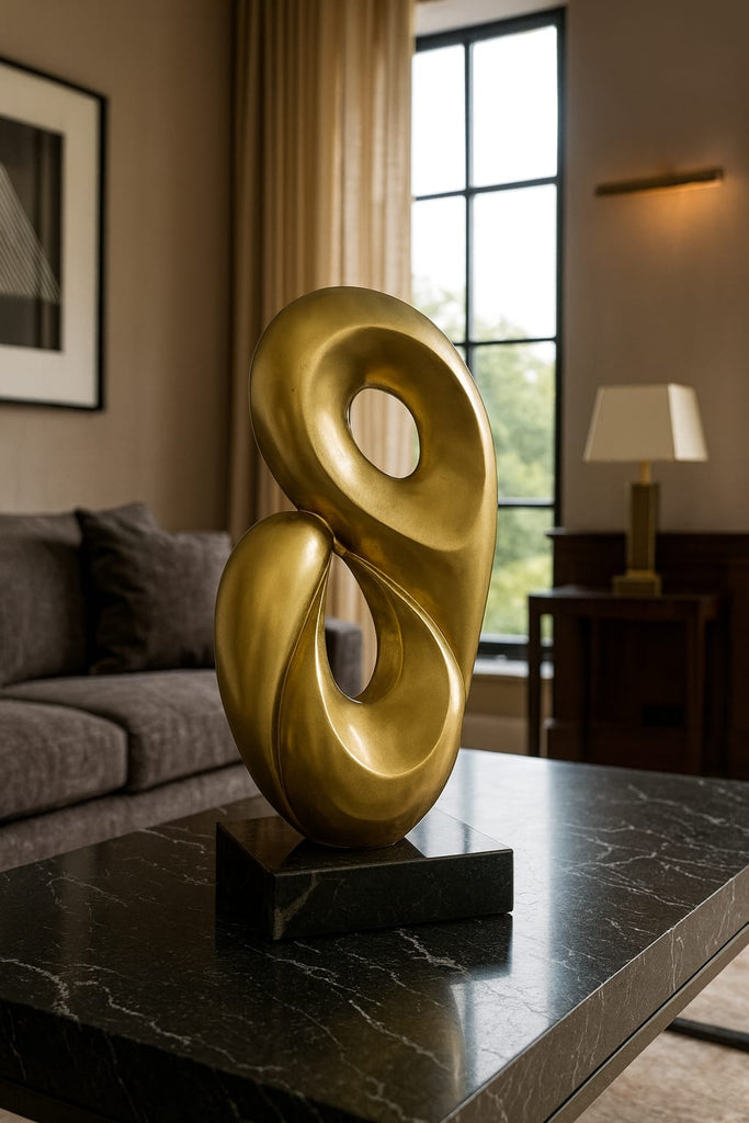 Escultura  Equilibrio II Dorada
