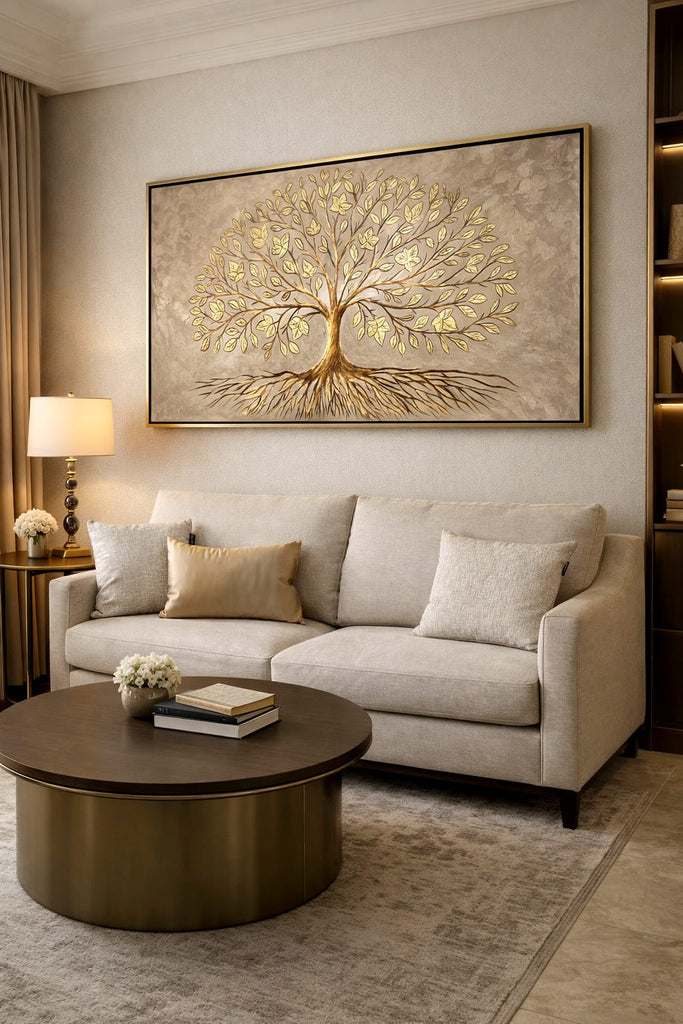 Arbol de la vida dorado horizontal