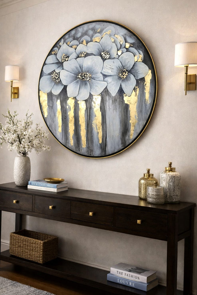 Jet gray flowers
