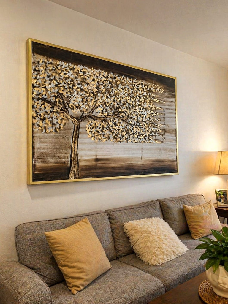 Wind brown tree