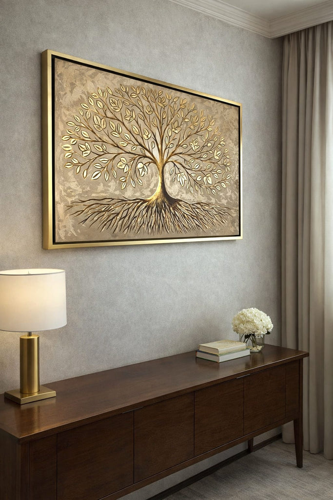 Arbol de la vida dorado horizontal
