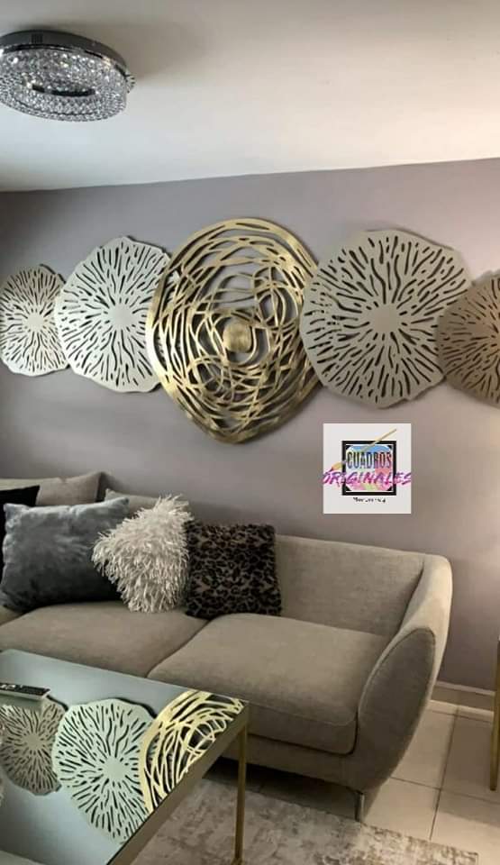 Arte decorativo pared set 5 piezas